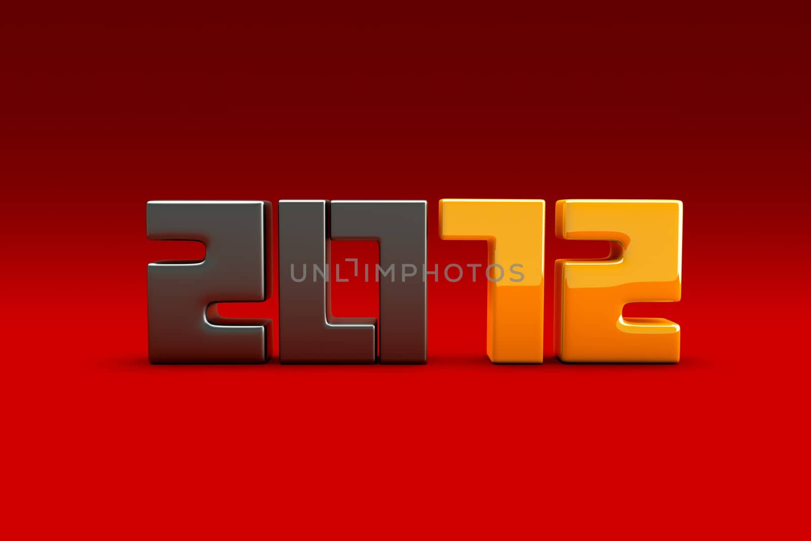 3d new year 2012 by chrisroll