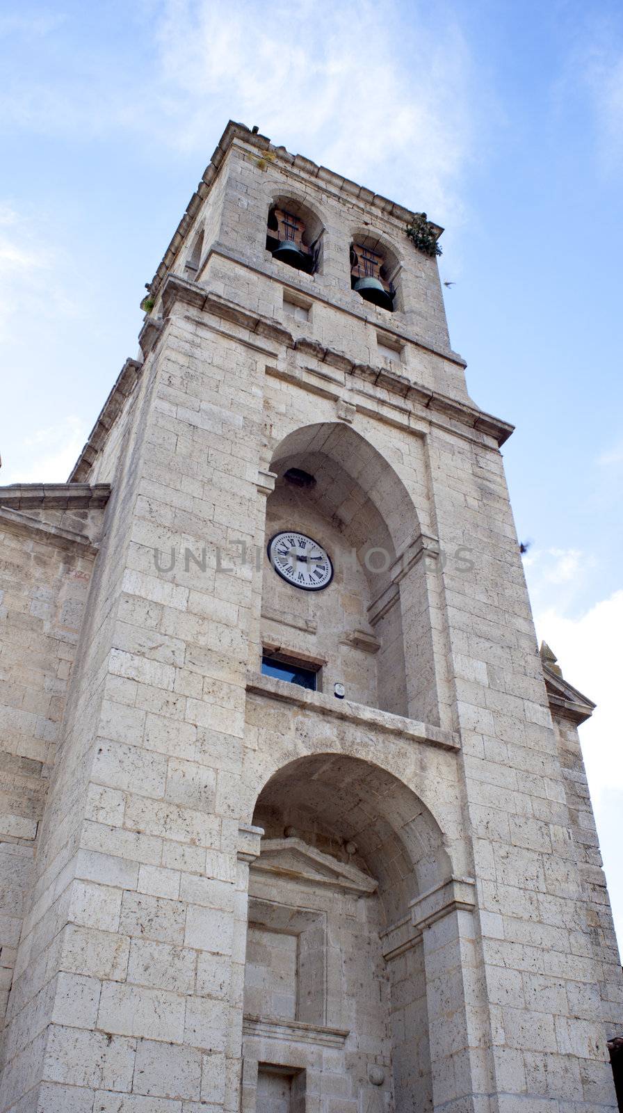 Bell tower of the Immaculate Conception church, Hontanas - Spain