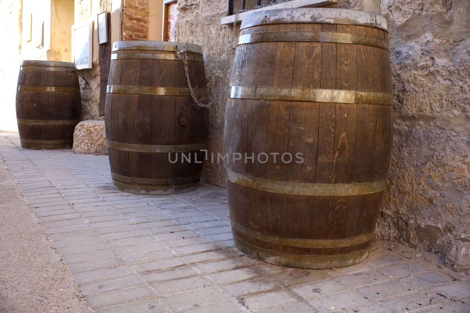 Three Barrels in the street