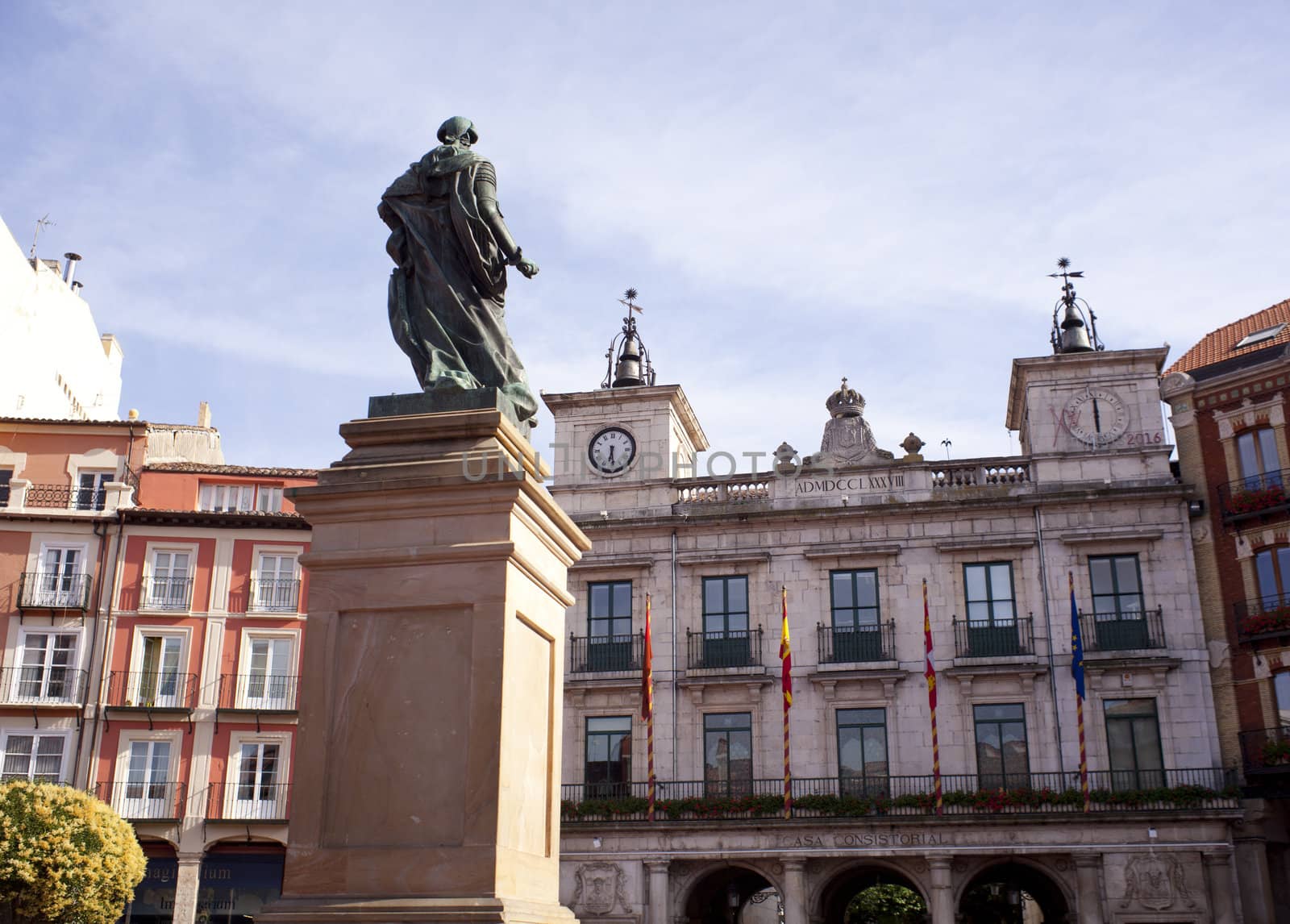 Monument in the square, Burgos - Spain