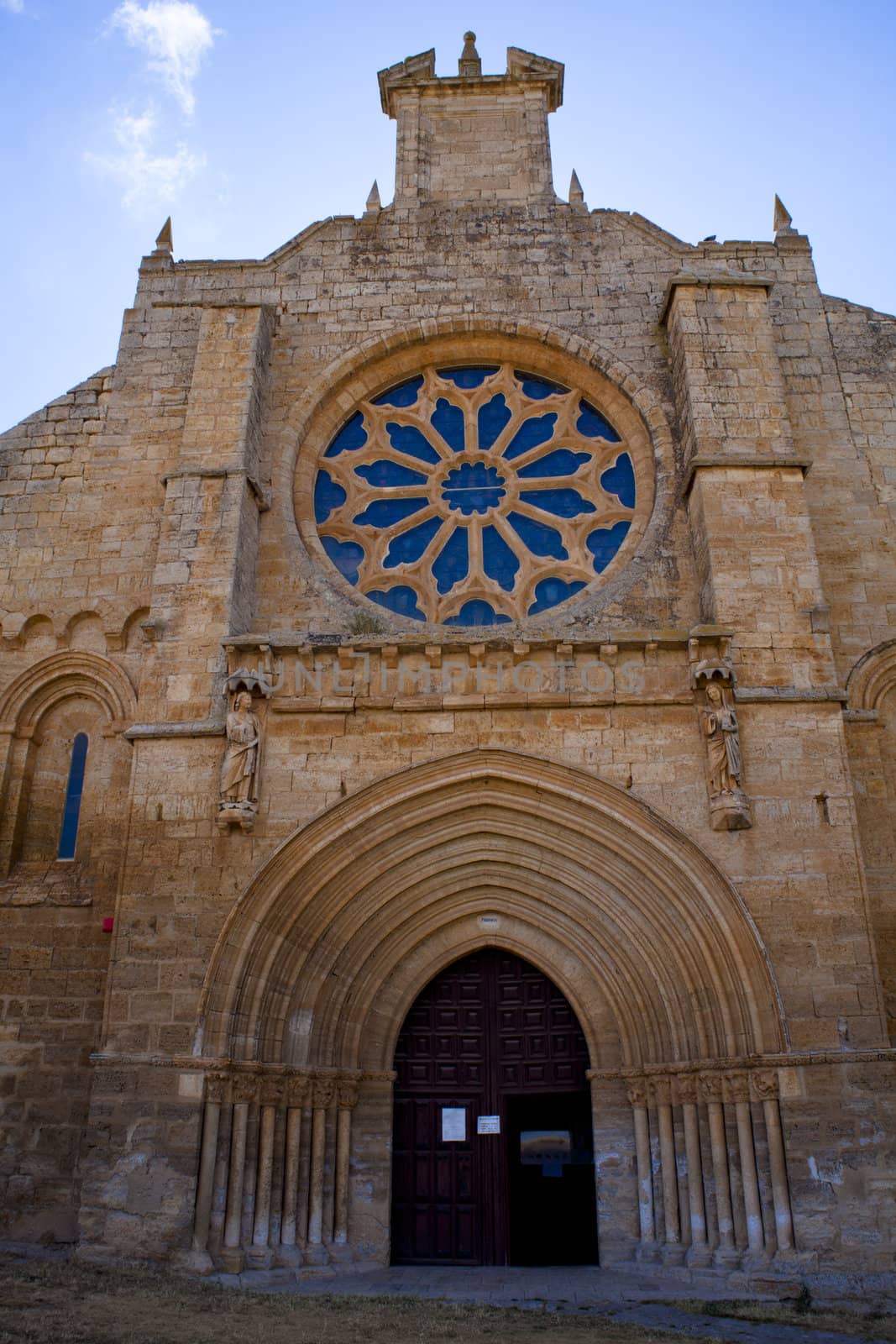 View of Colegiata de Nuestra Señora del Manzano, Castrojeriz - Spain