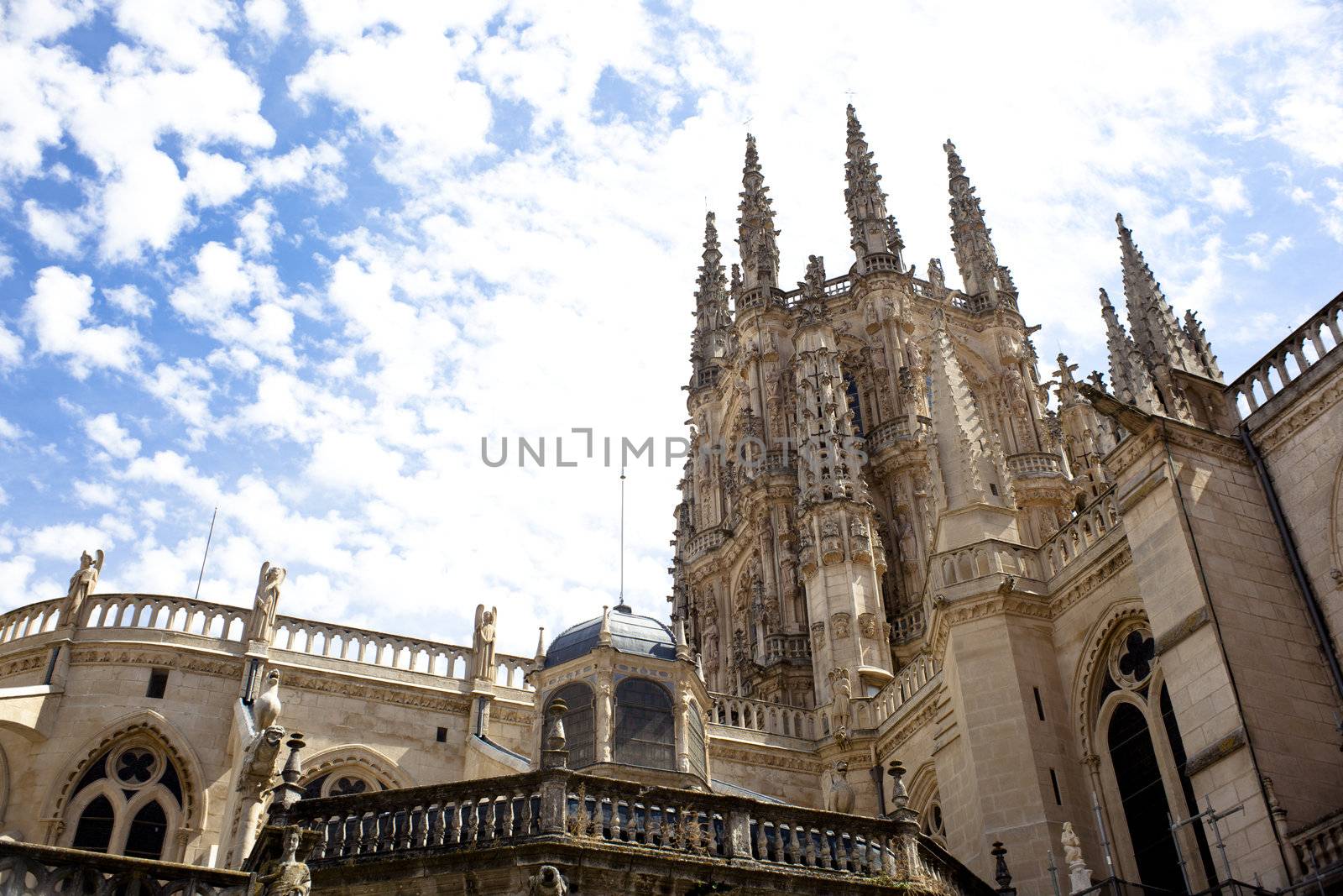 View of the Burgos cathedral - Spain