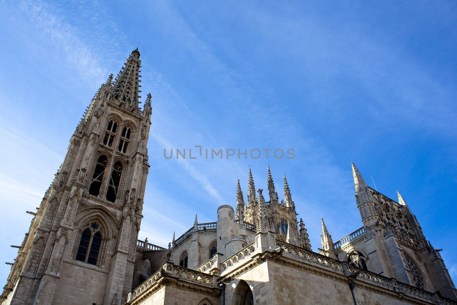 View of the Burgos cathedral - Spain