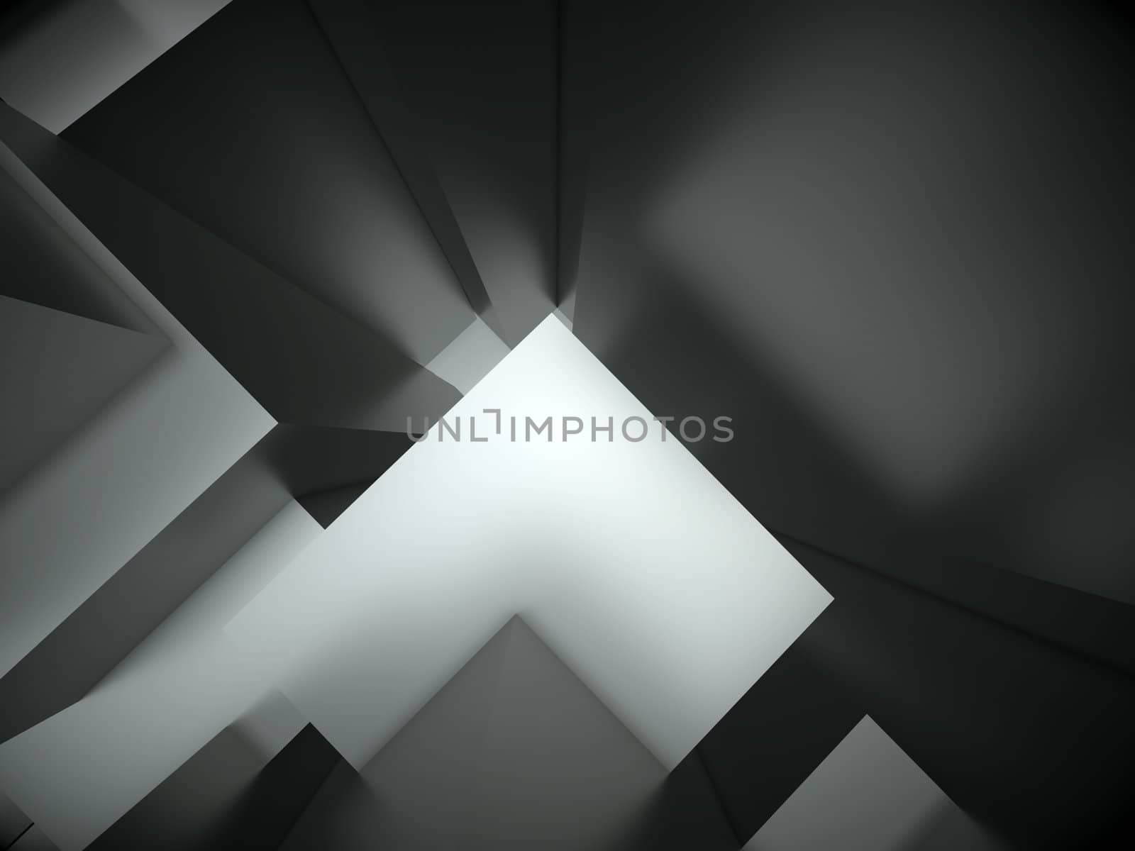 An abstract 3d architectural design