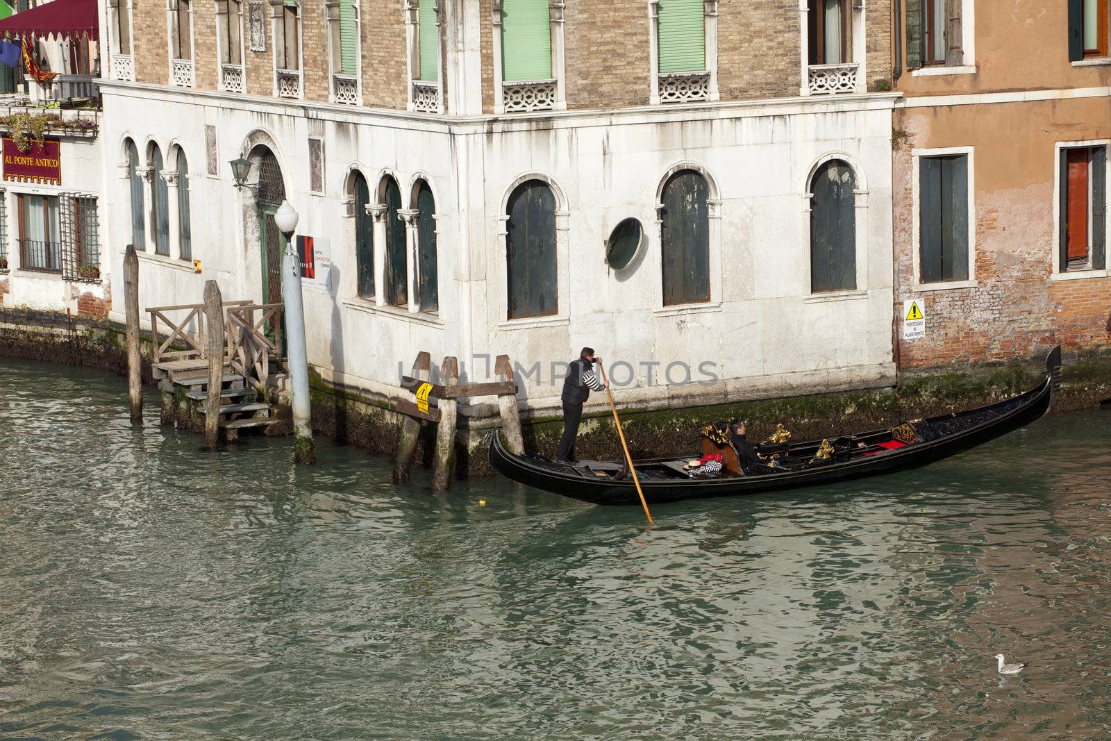 Photo of a Gondolier in Venice