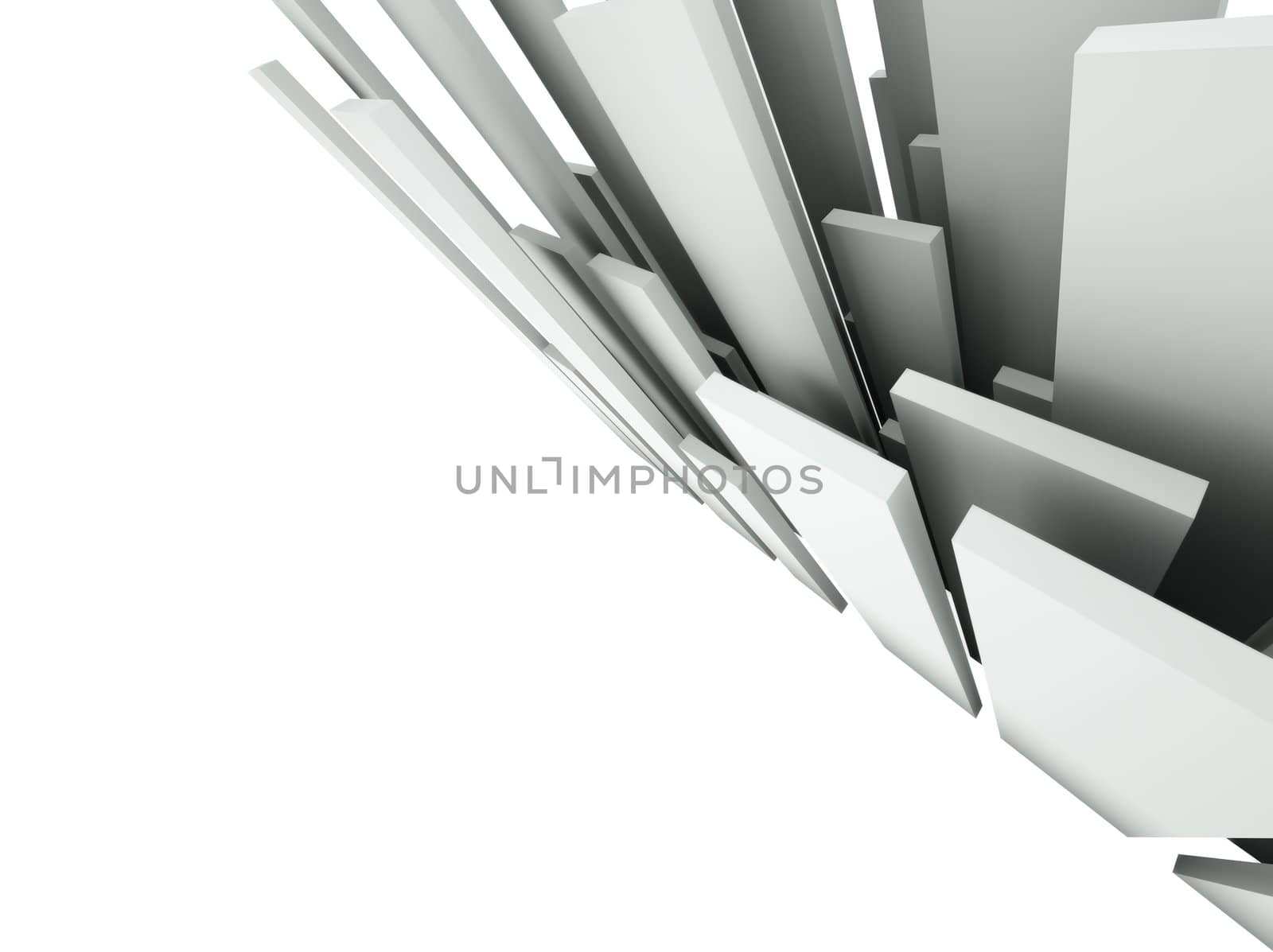 3d abstract architectural background by chrisroll