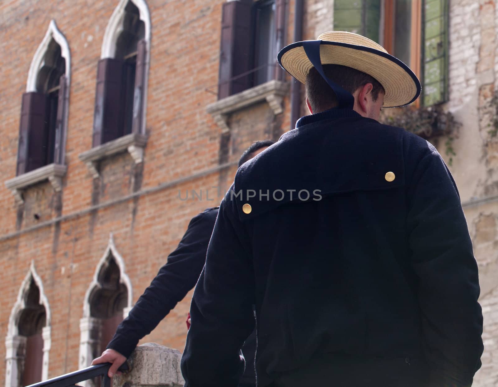 Photo of a Gondolier in Venice