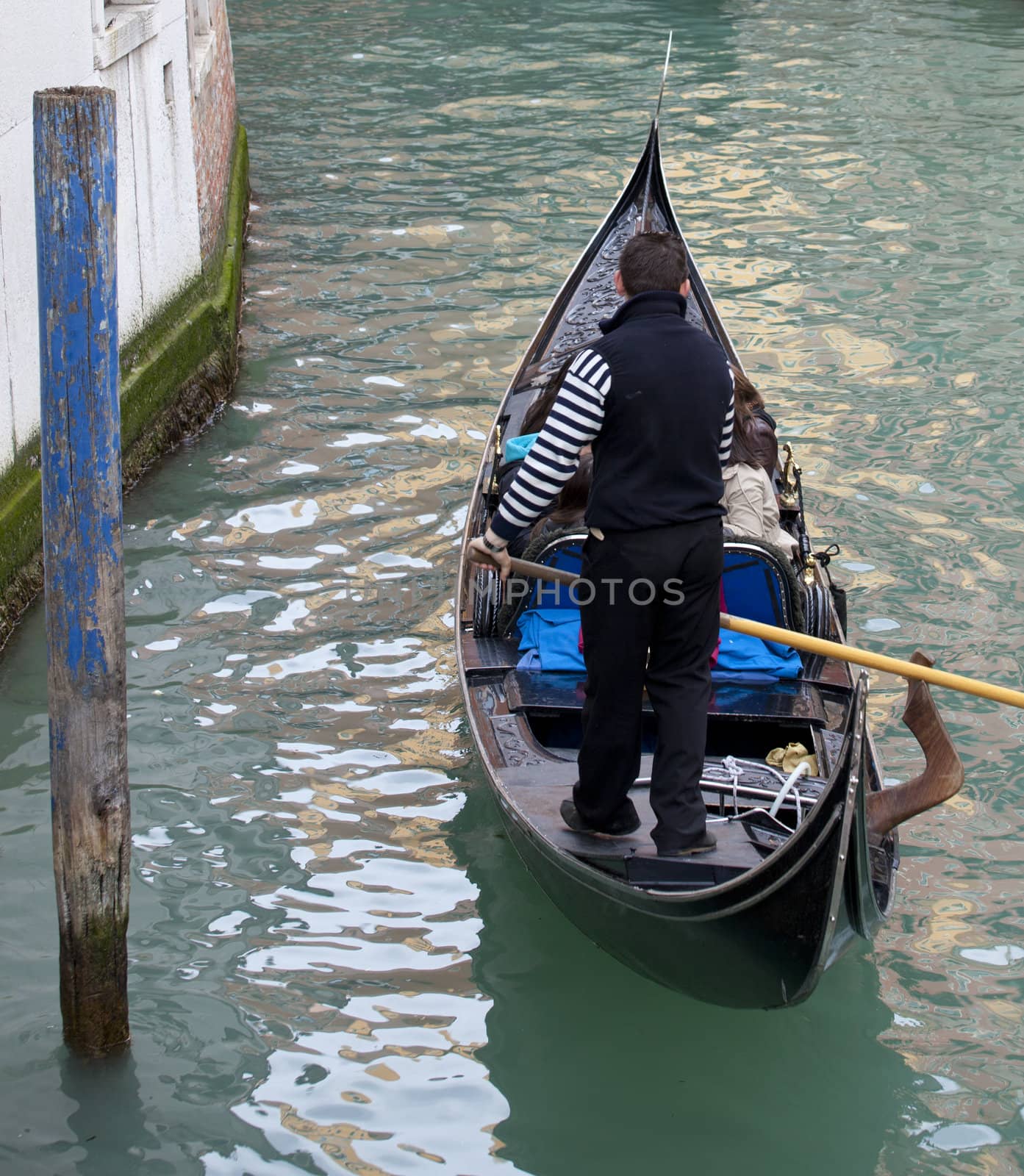 Photo of a Gondolier in Venice