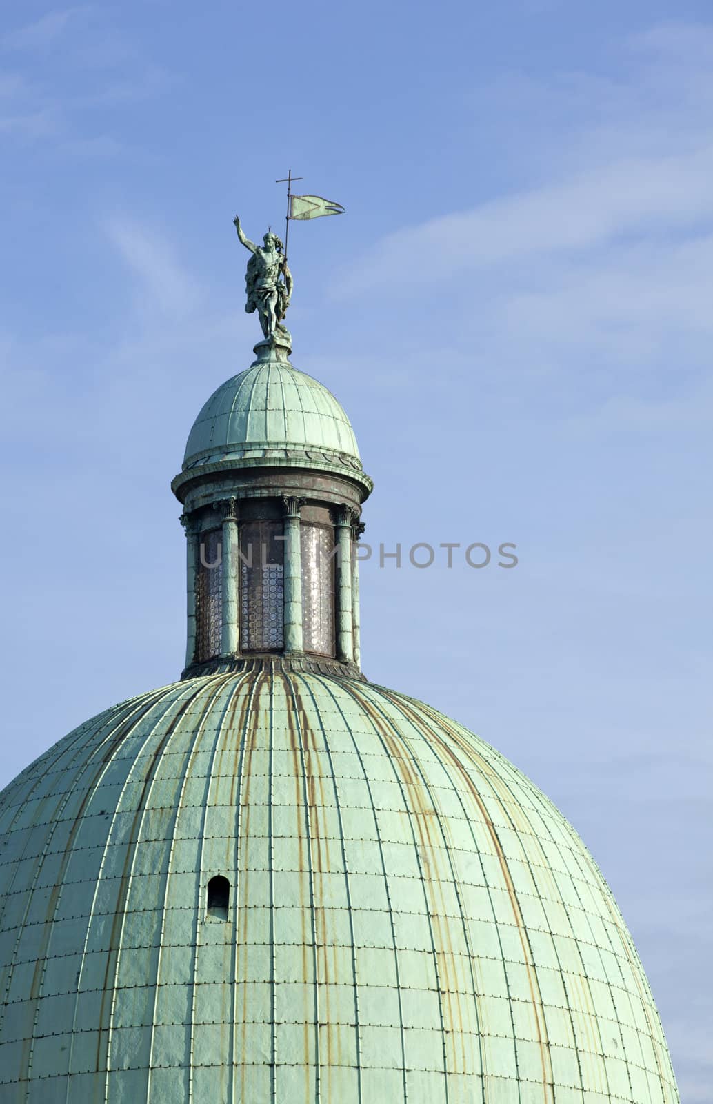 Cupola of a church in Venice, Italy