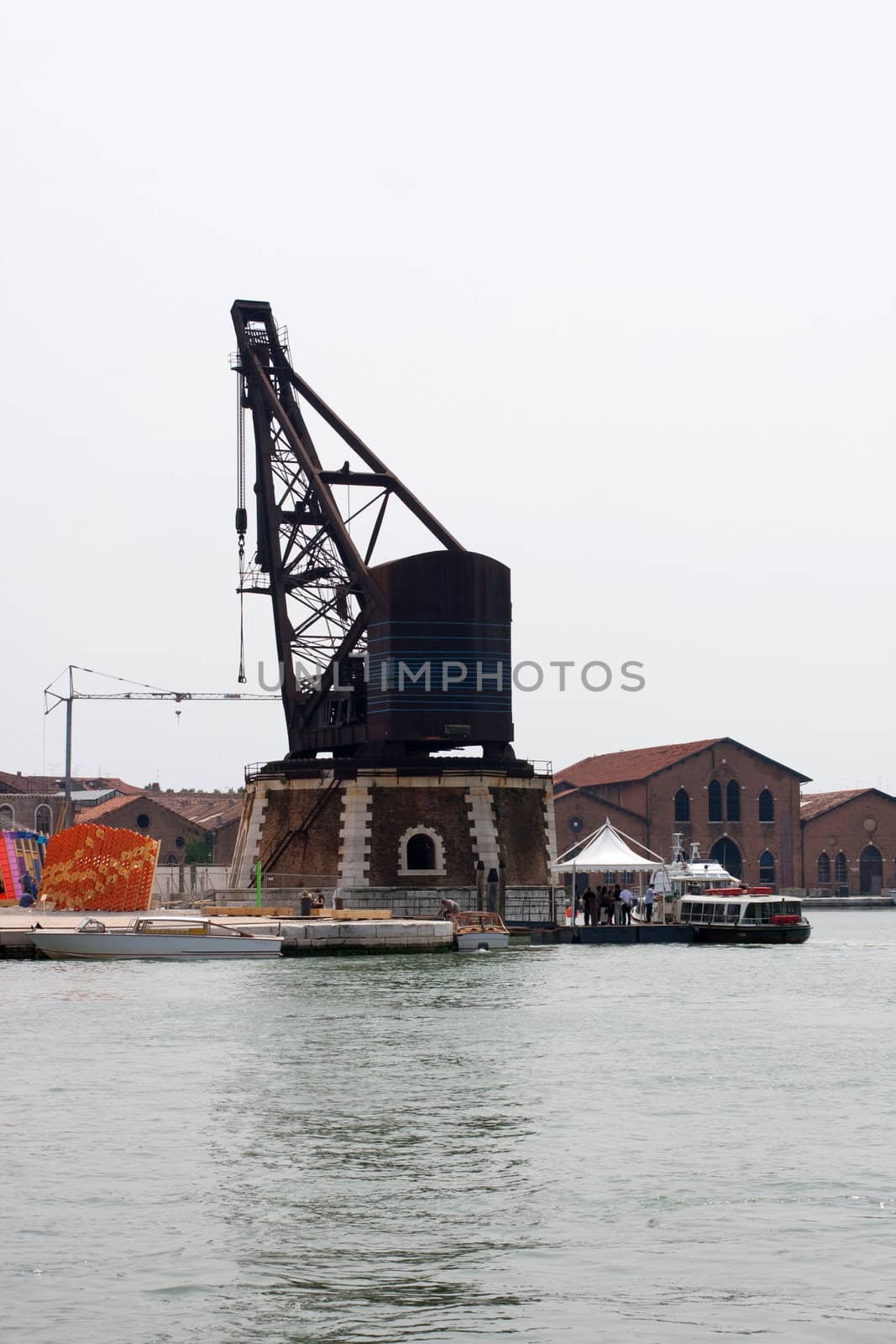 Old crane in the Arsenale, Venice