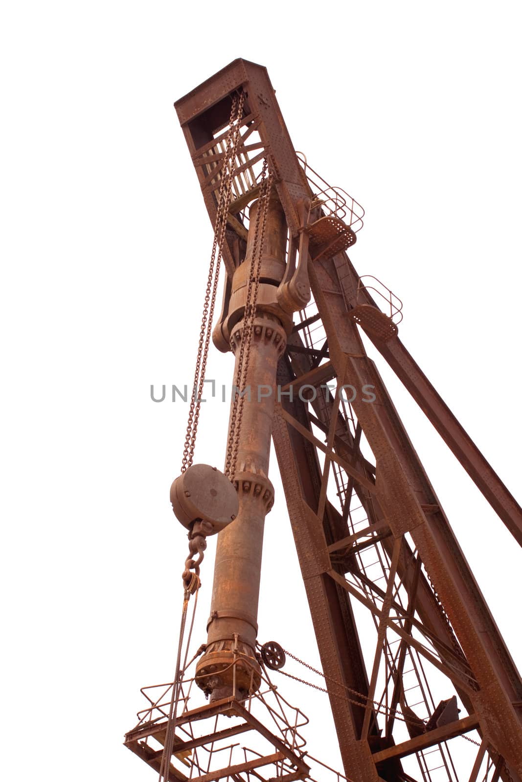 Photo of a Rusty old crane