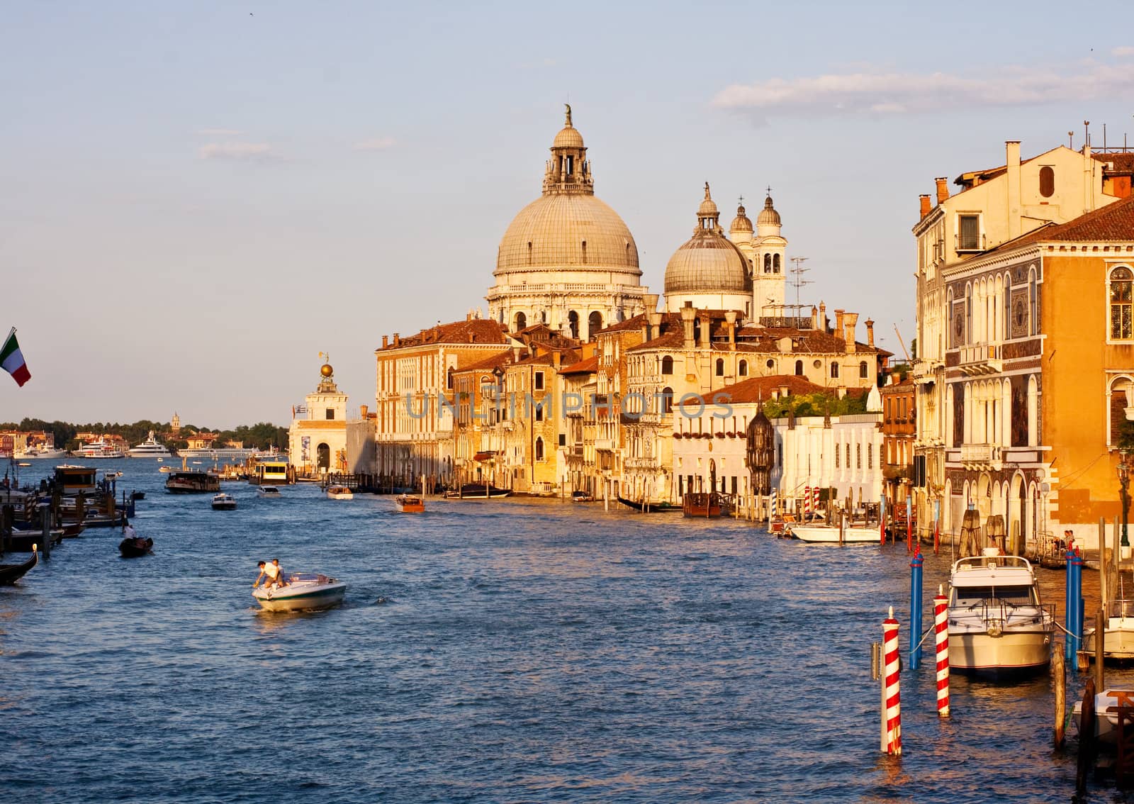 View of famous Venice lagoon