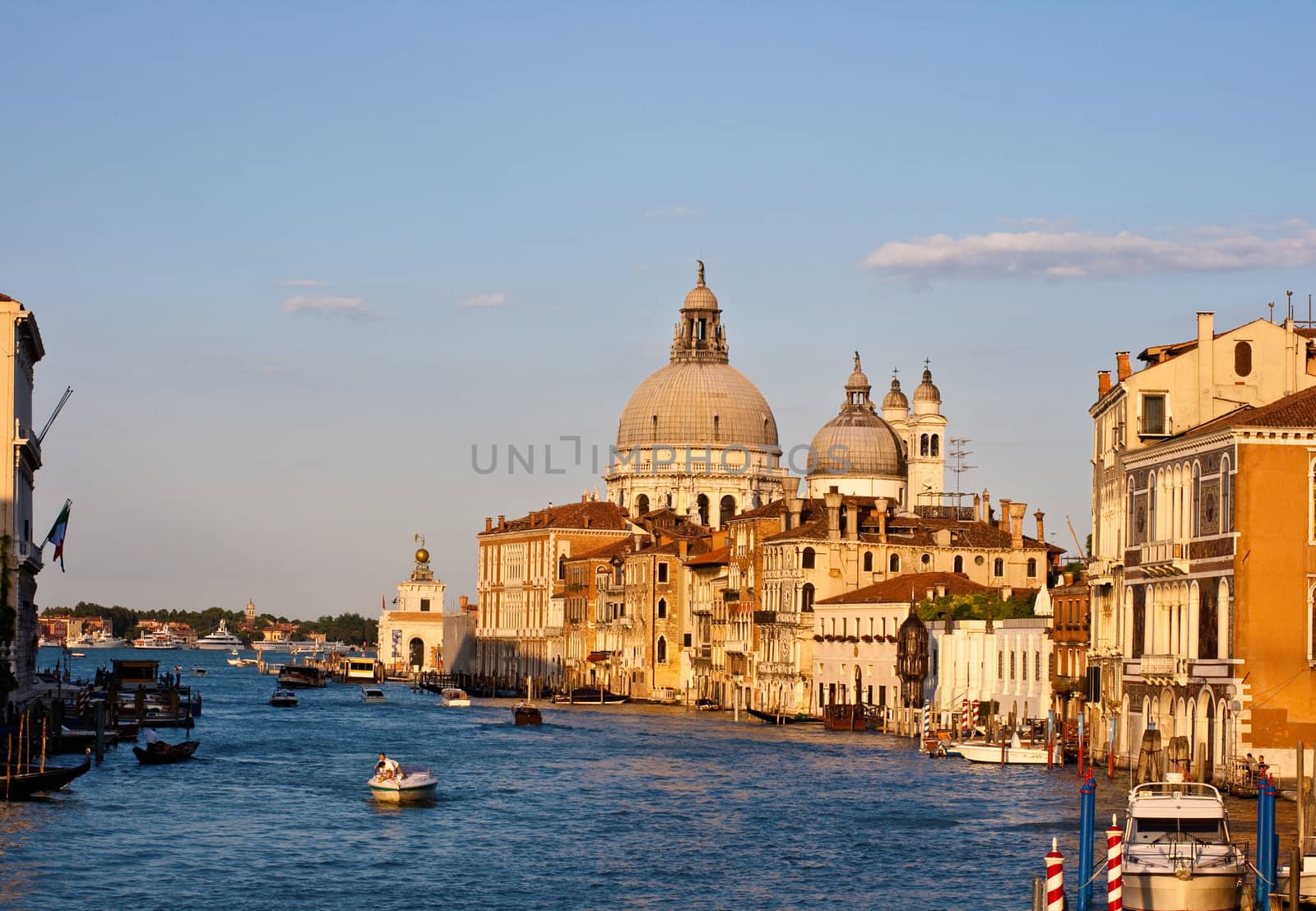 View of famous Venice lagoon