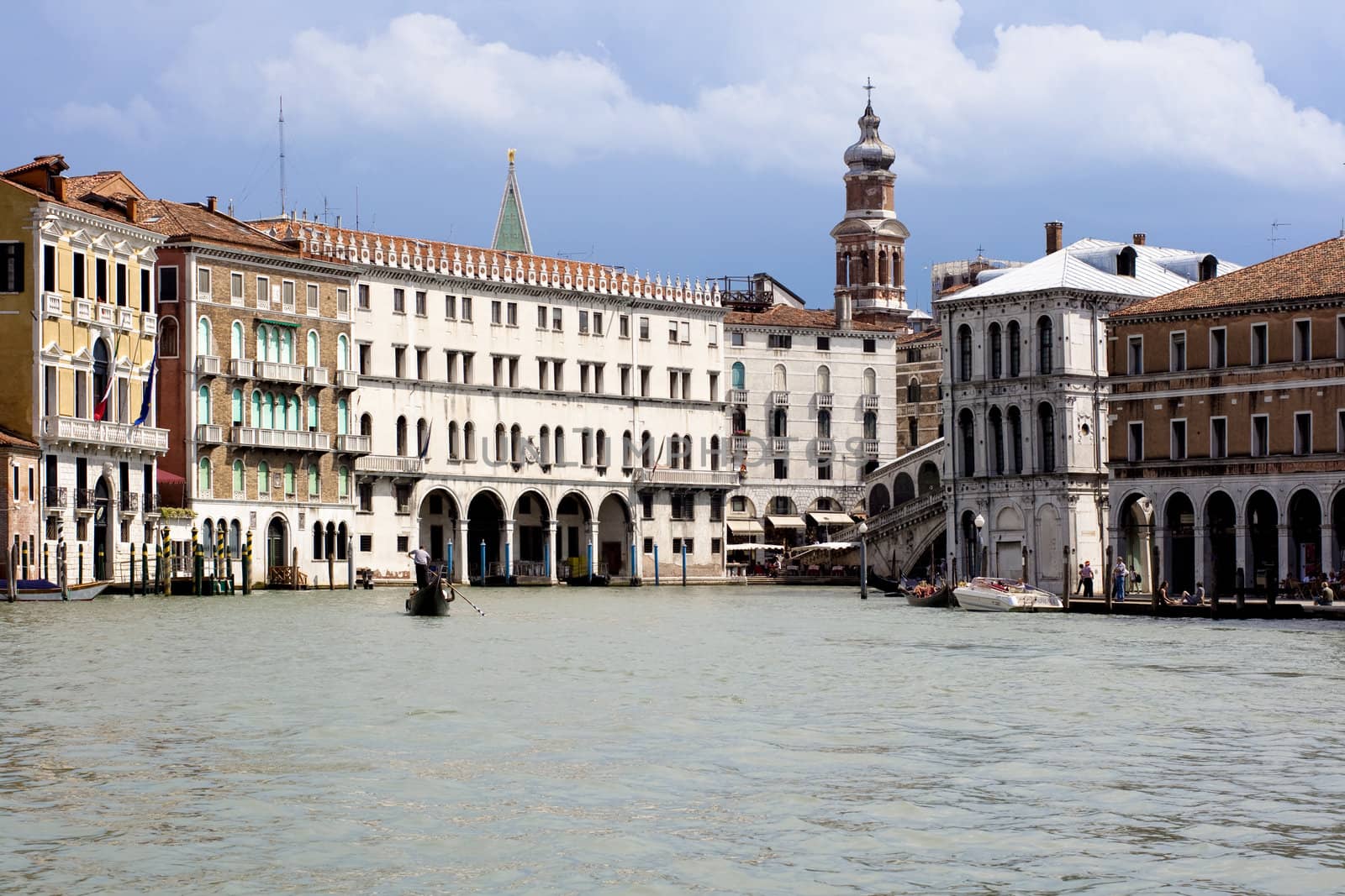View of famous Venice lagoon