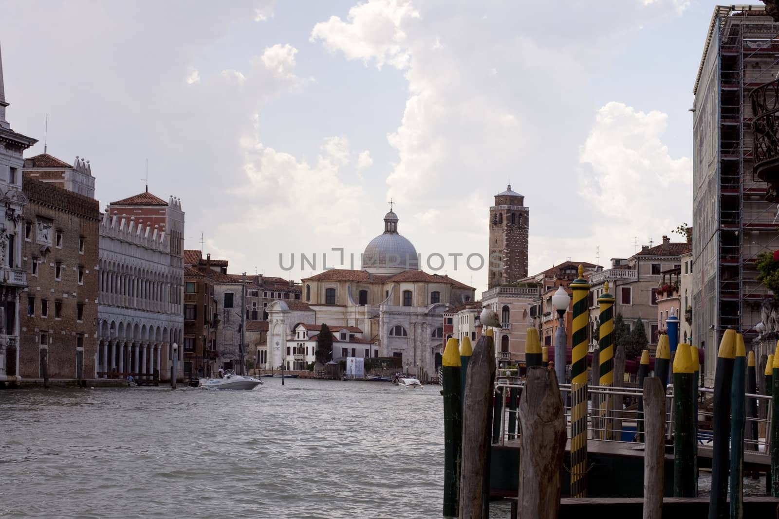 View of famous Venice lagoon