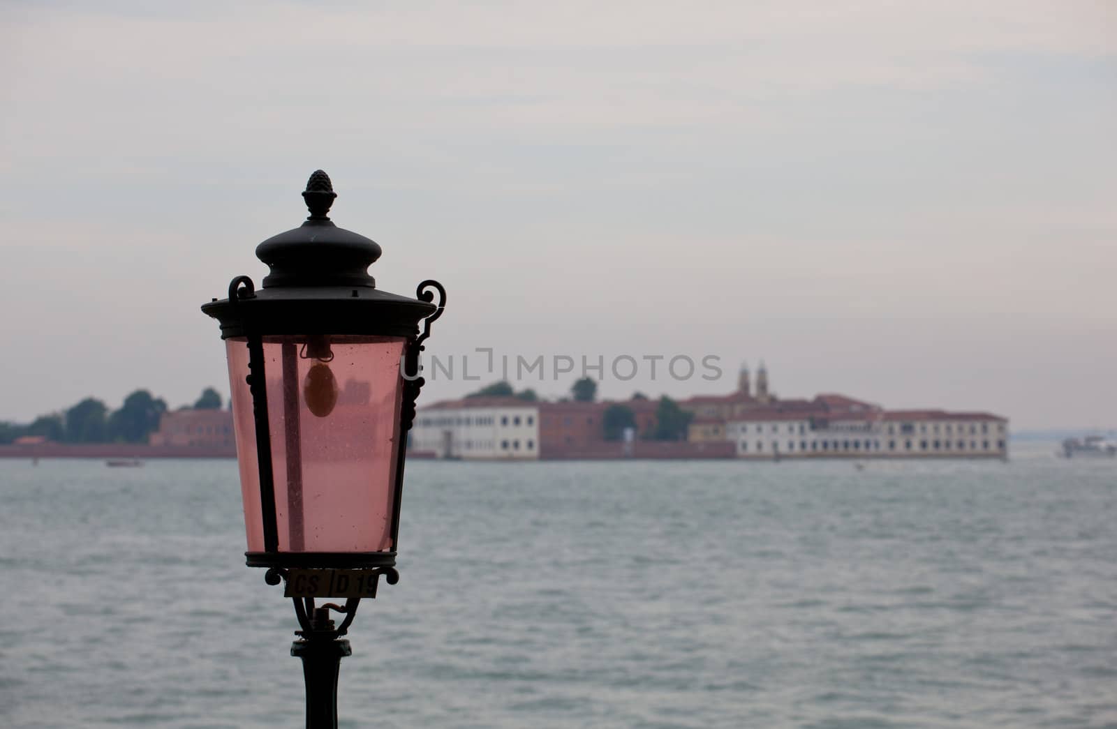 A pink lantern of Venice