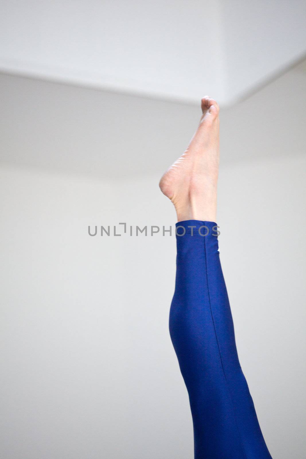 Foot of a gymnast during a period athletic