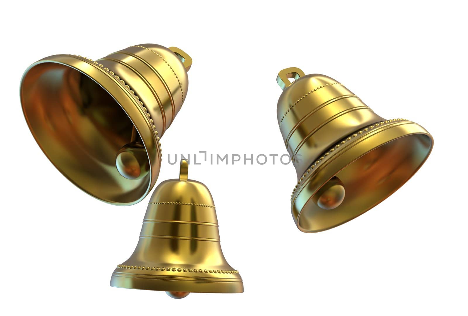 Easter bells isolated on white background by chrisroll