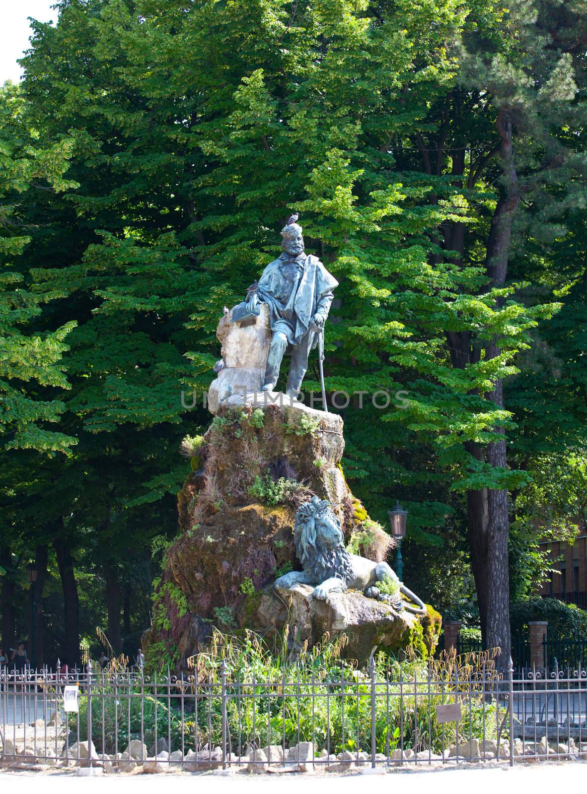 The Garibaldi monument in Venice