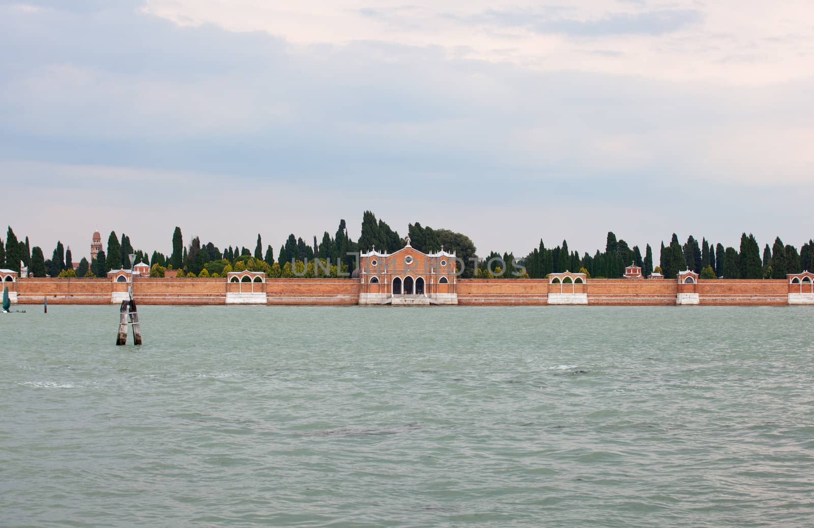 The island of the San Michele, monumental cemetery of Venice