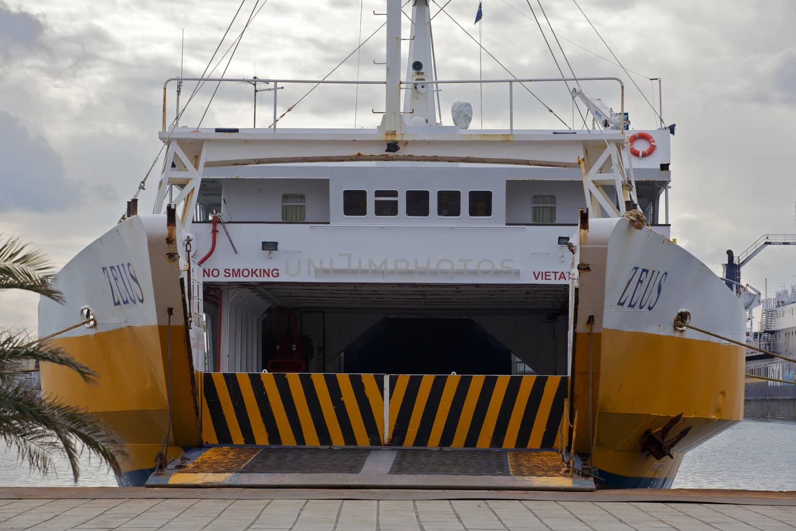 View of the Entrance to the ferry boat