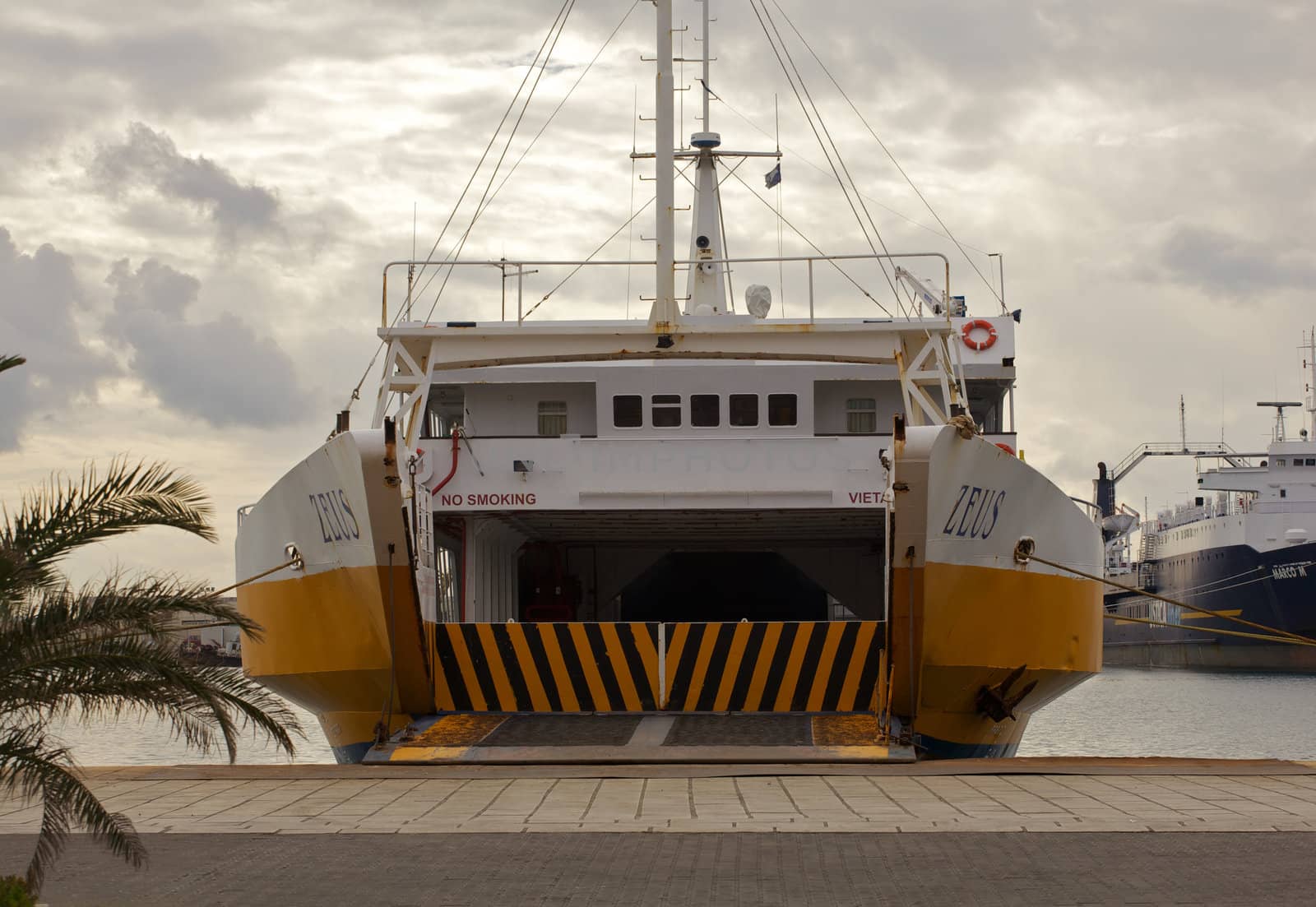 View of the Entrance to the ferry boat