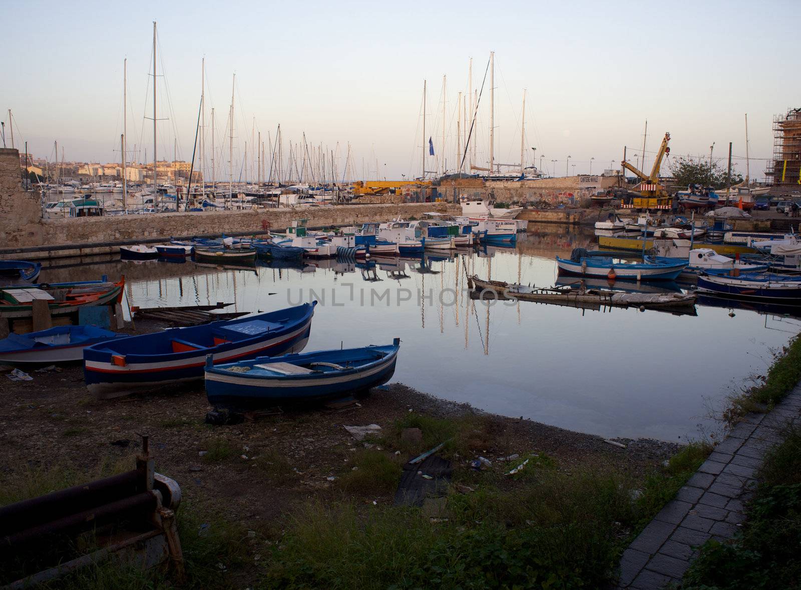 Boats parked in the pier, Ortigia - Syracuse