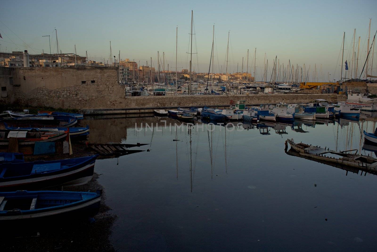 Boats parked in the pier, Ortigia - Syracuse
