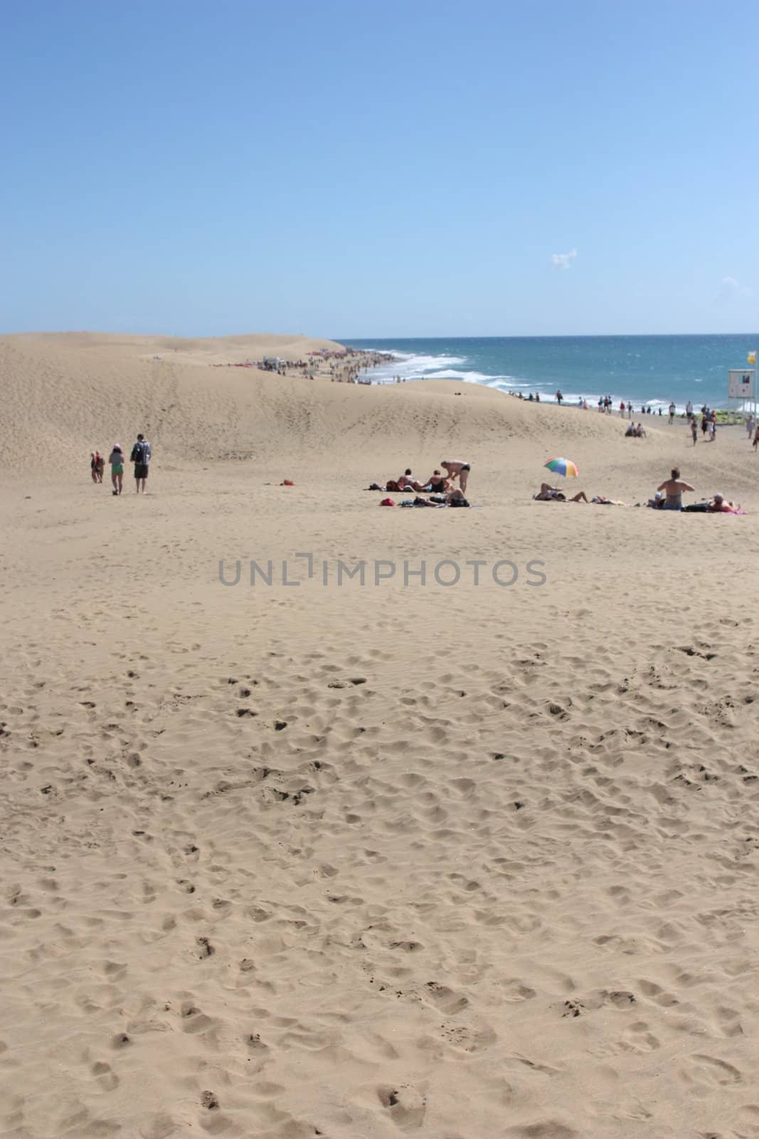 The sand dunes in Maspalomas, Gran Canaria