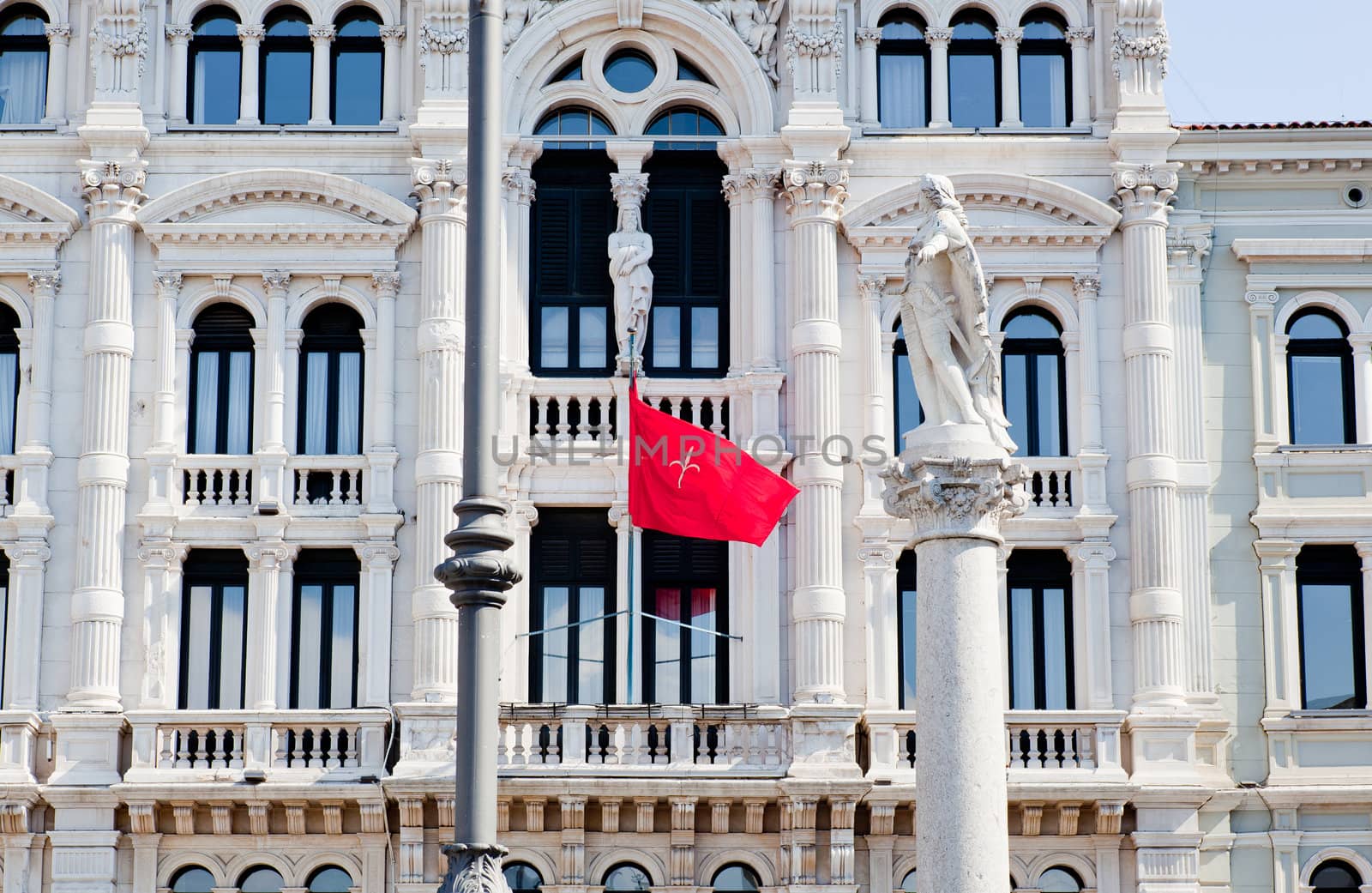 View of Carlo V monument in Trieste - Italy