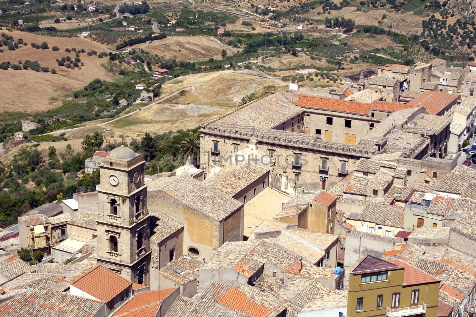 View of Leonforte, Sicily - Italy