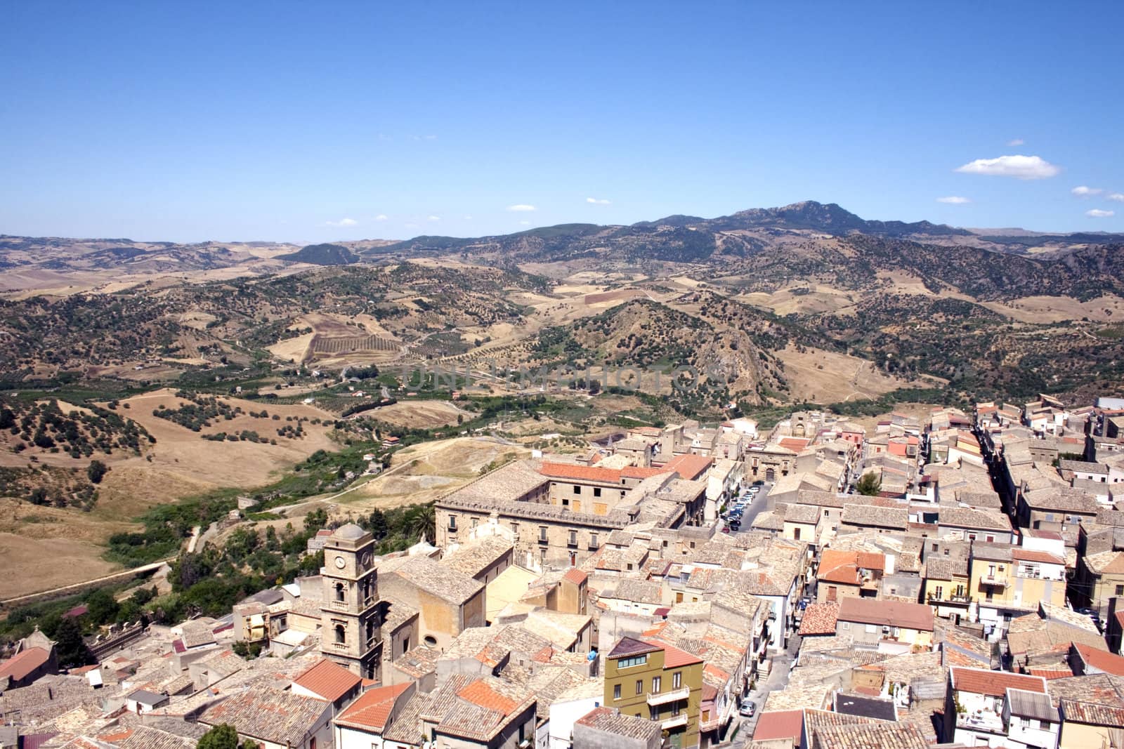 View of Leonforte, Sicily - Italy