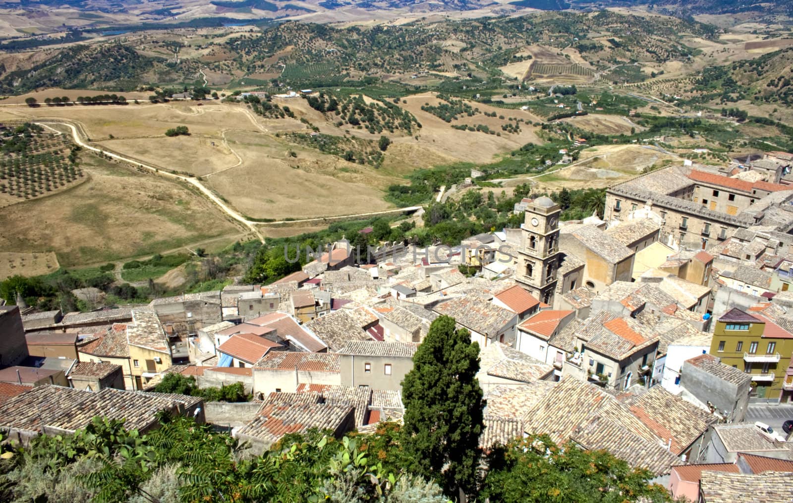 View of Leonforte, Sicily - Italy