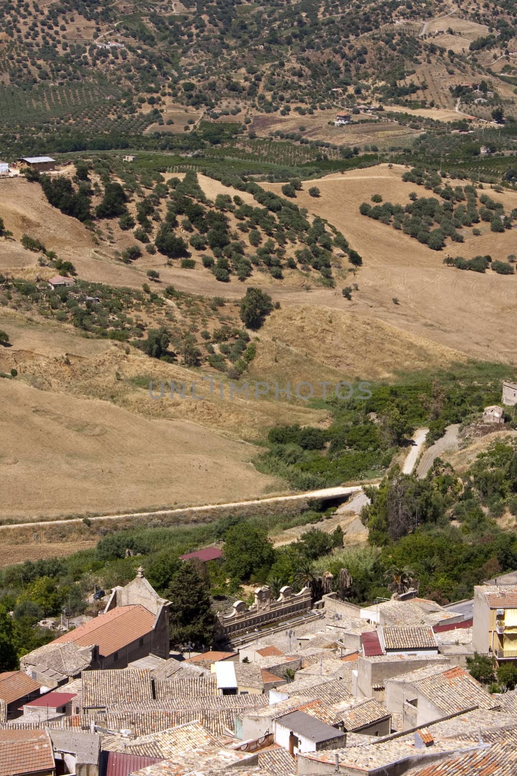 View of Leonforte, Sicily - Italy