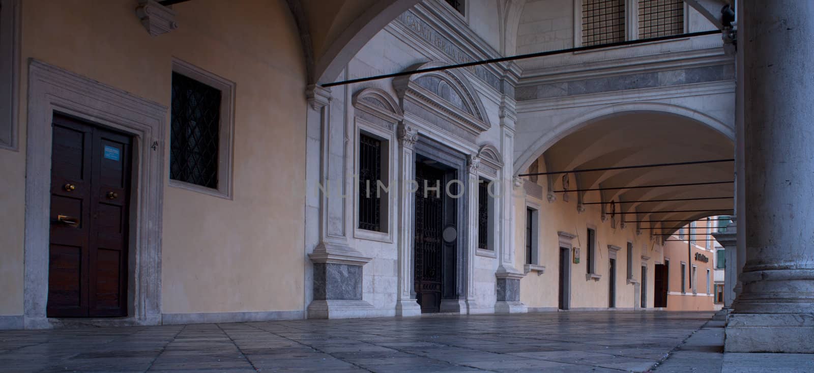 Gallery in Piazza Libertà, Udine - Italy