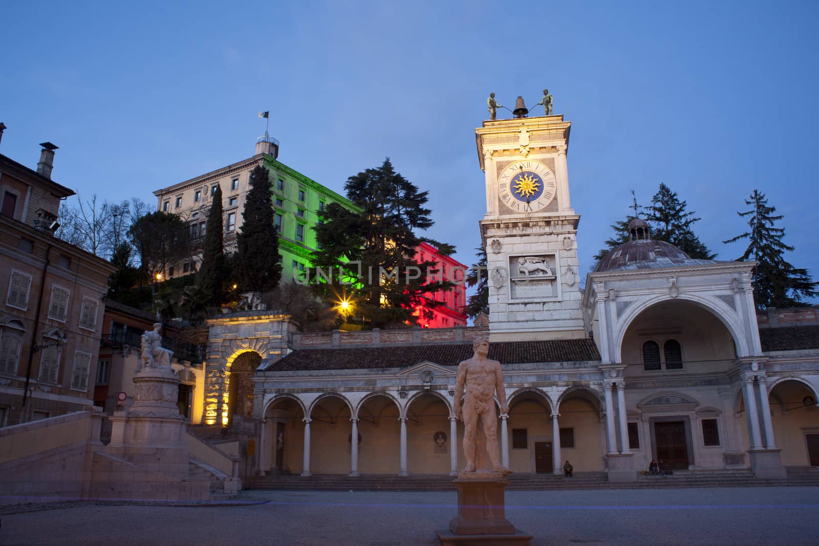 View of Piazza Libertà, Udine - Italy