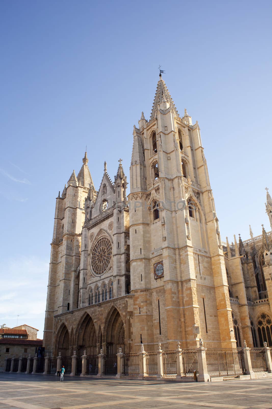 View of Leon Cathedral, Spain