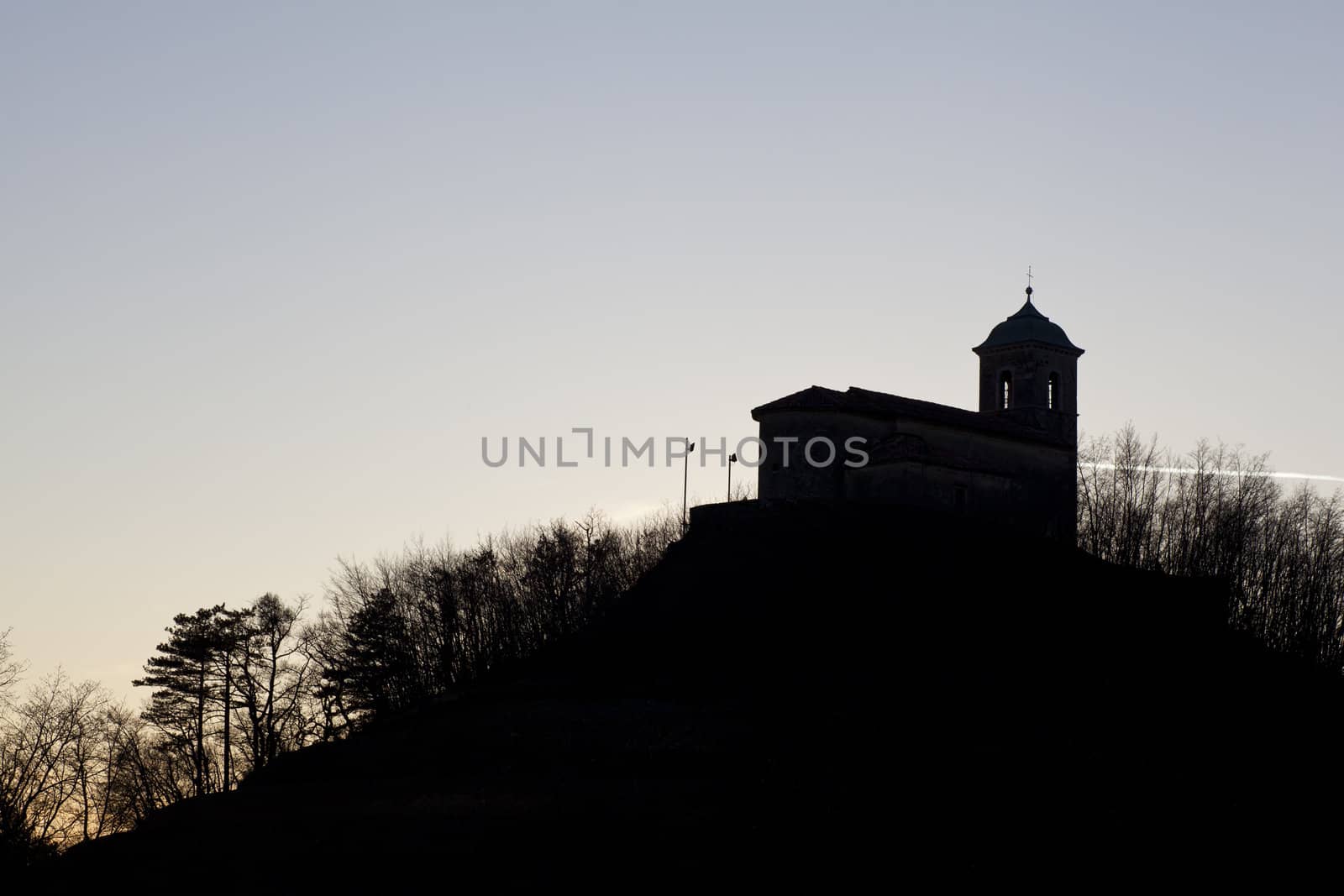 View of Saint Mary of the snows church in Slovenia