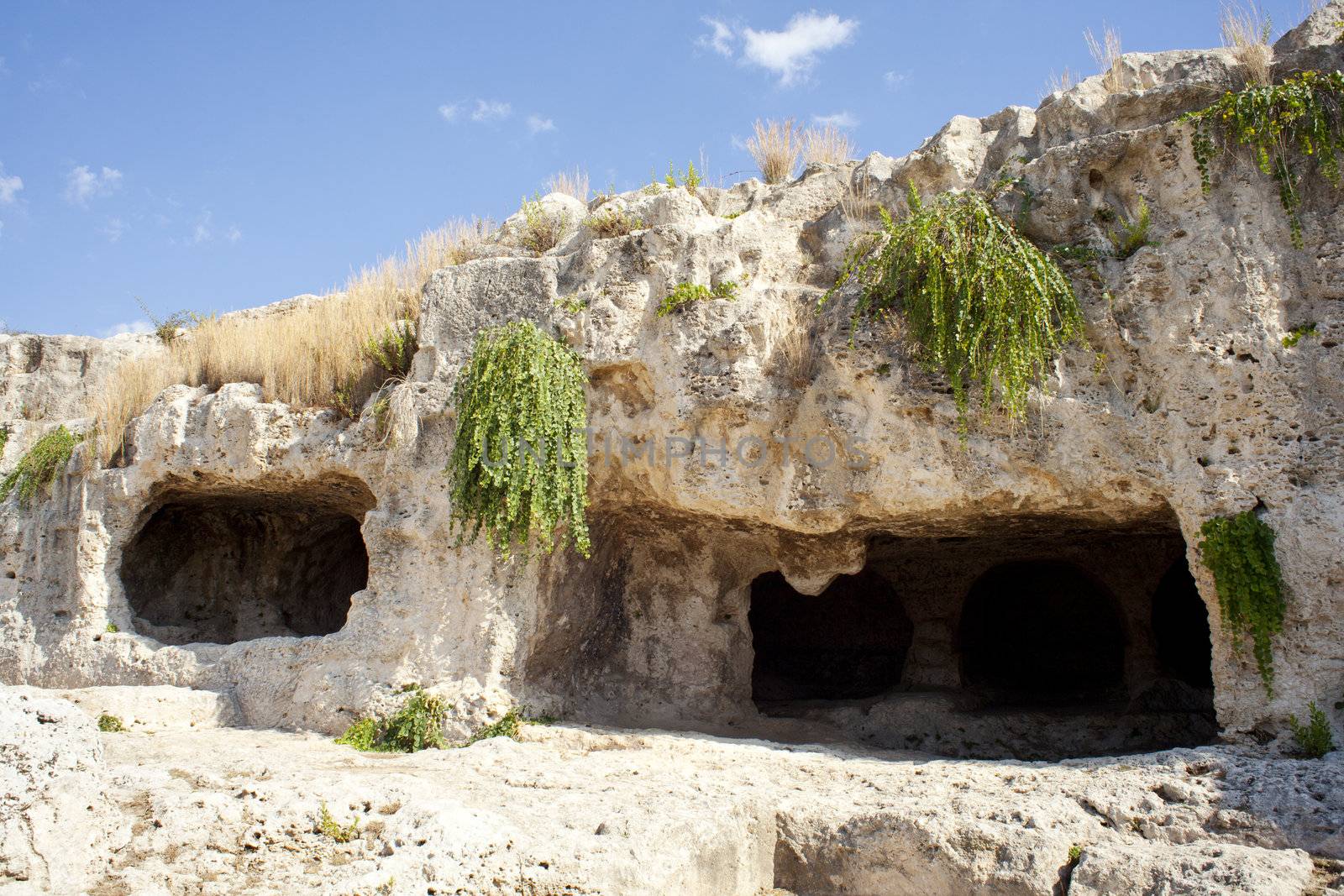 Cave, Neapolis in Syracuse - Sicily, Italy