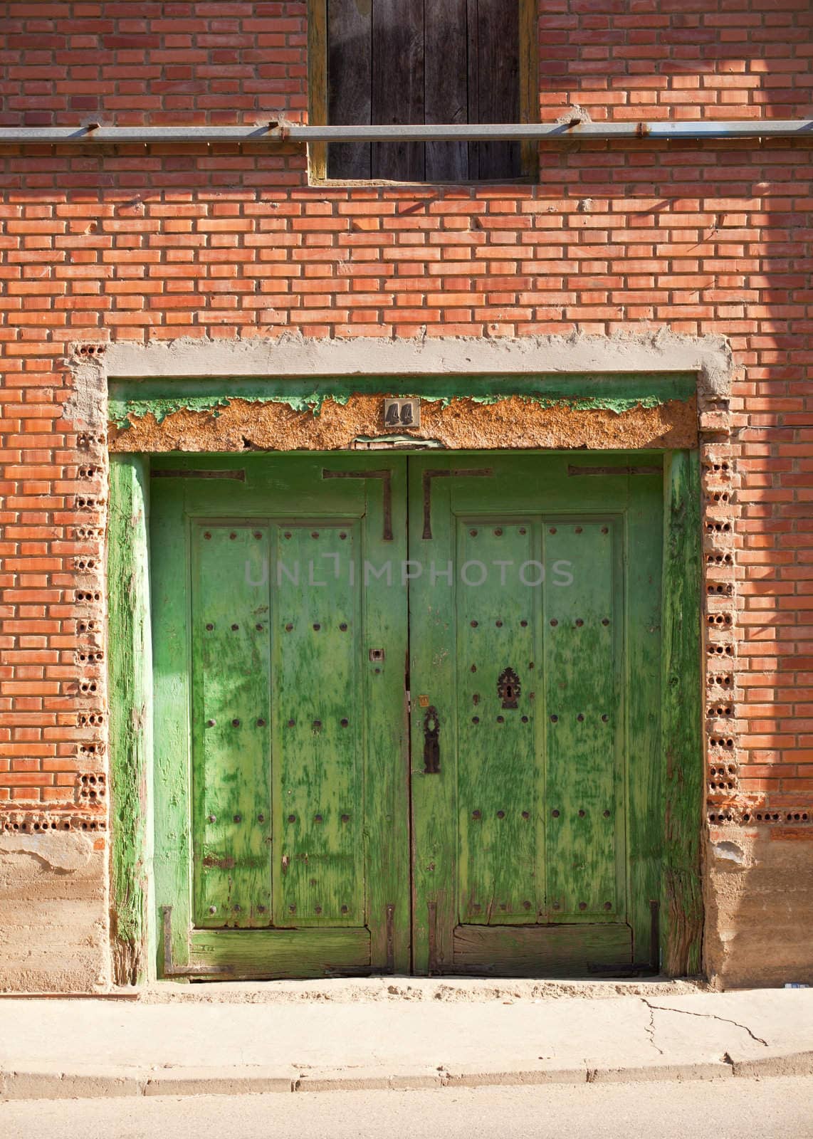 Old door of a poor house