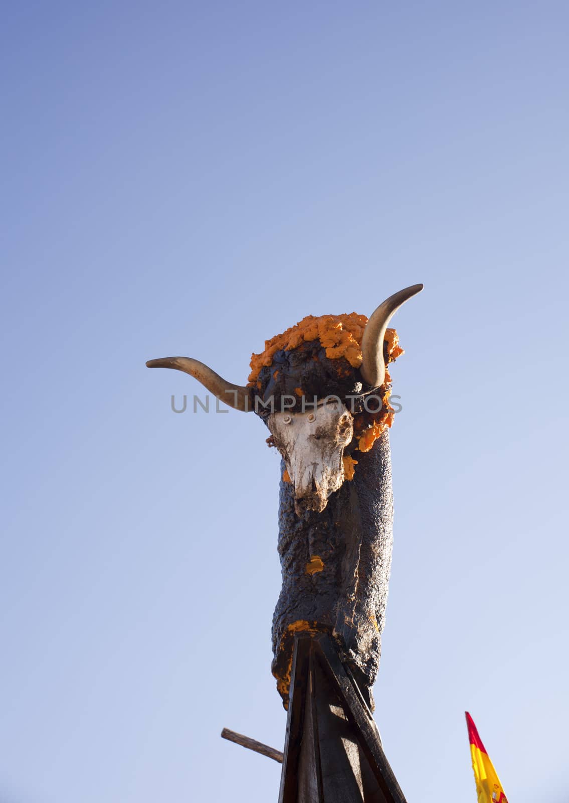 Sculpture cof an animal with horns
