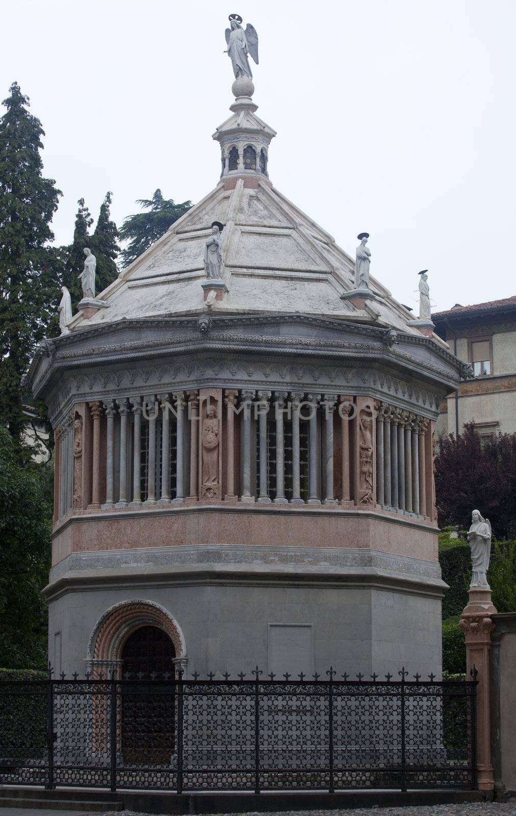 View of Baptistry, Bergamo Alta - Italy