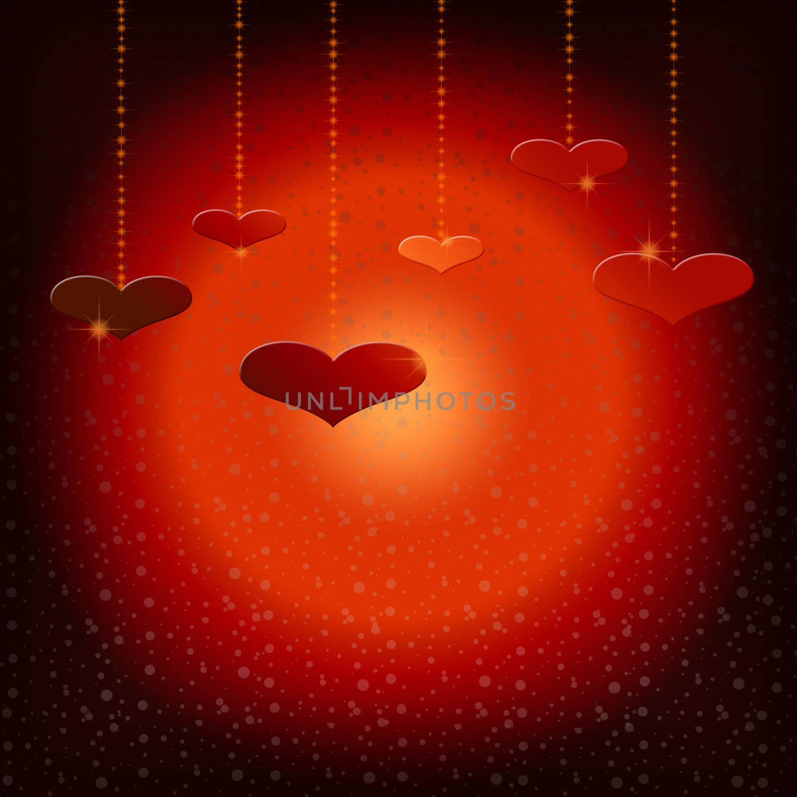 Valentines Day background with Hearts for valentines day