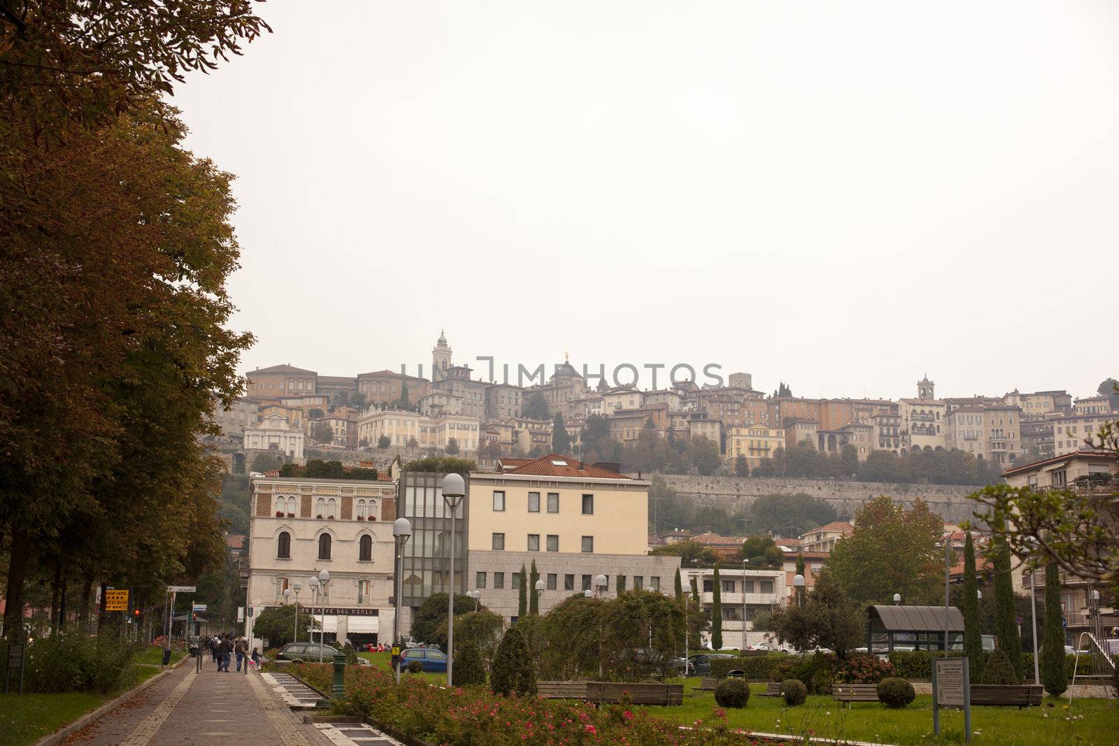 View of Bergamo Alta, Italy