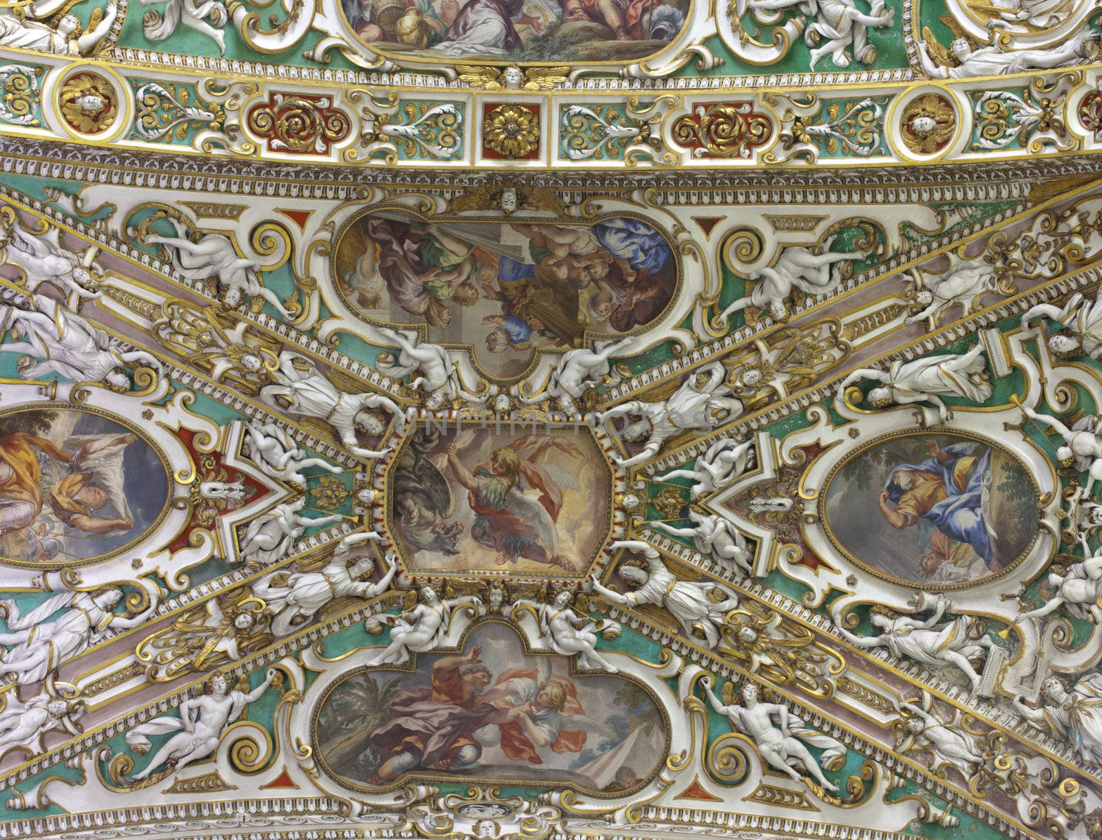 Frescoed ceiling, Basilica of Santa Maria Maggiore, Bergamo - Italy