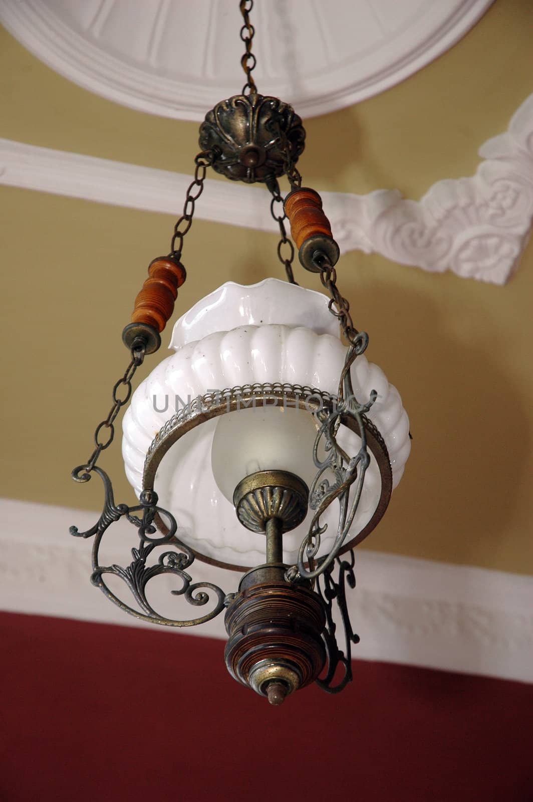 decorative lights on the ceiling