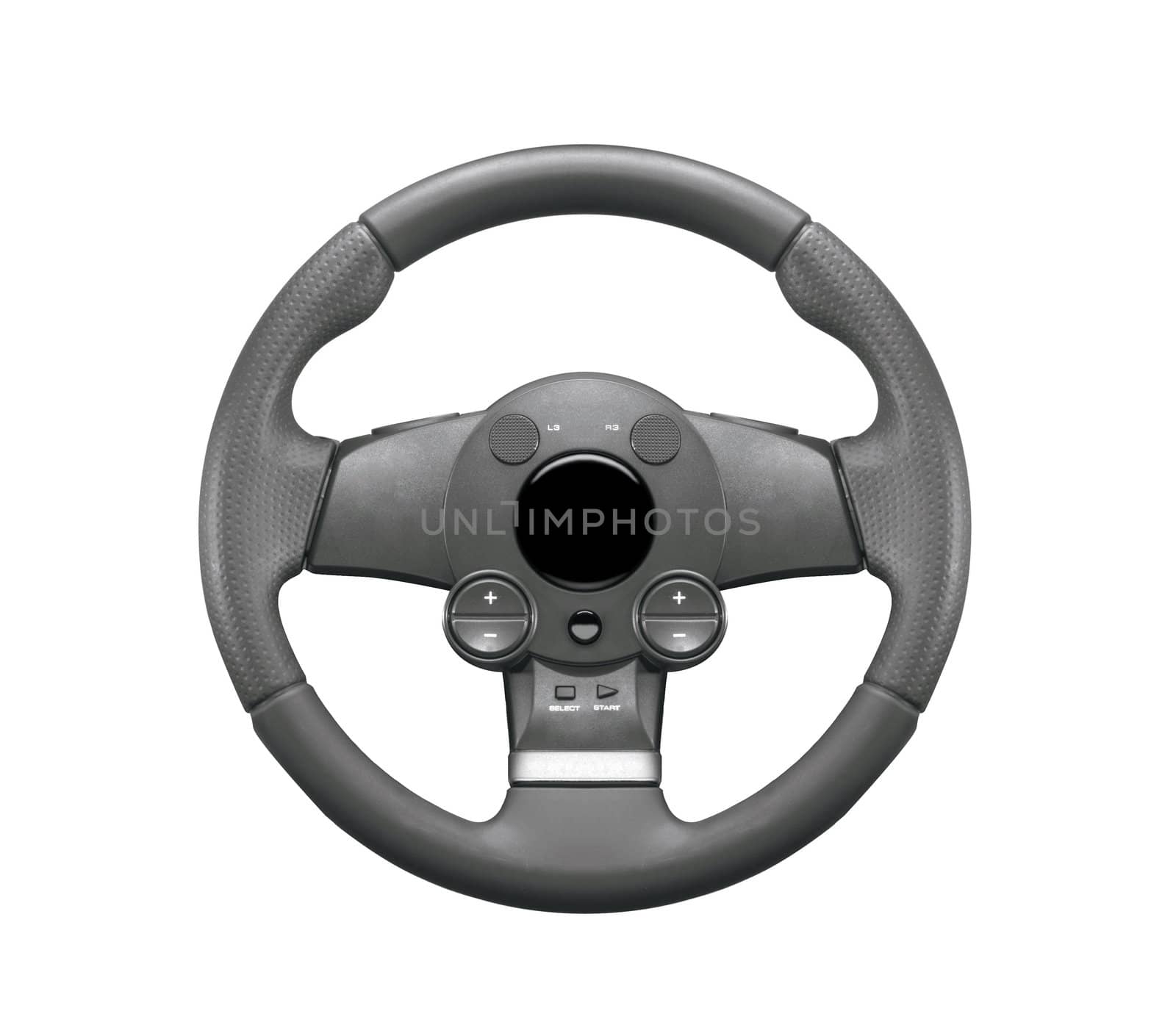 Steering wheel isolated