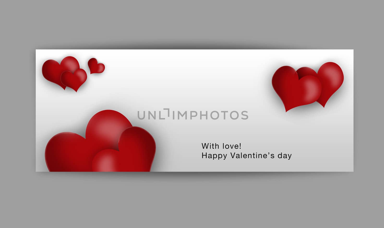 empty post card, isolated on illustration background