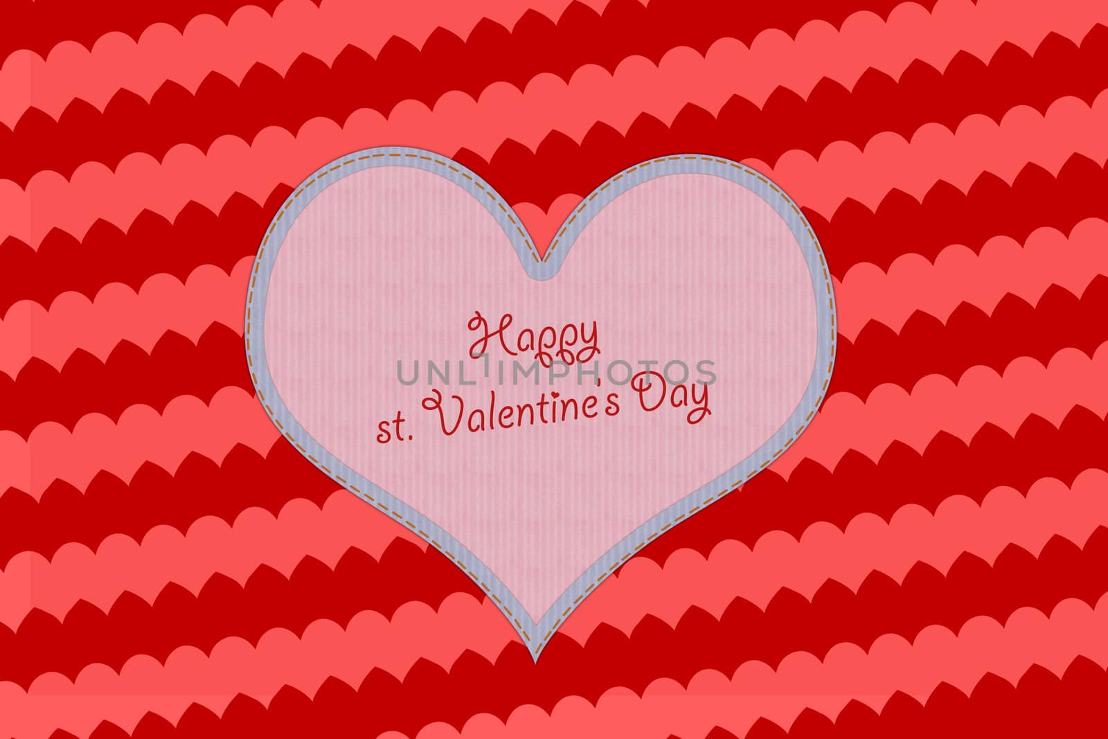 Valentine's day background with hearts, sample text