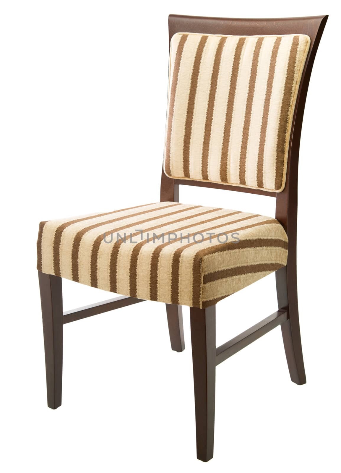 Brown chair isolated on white background